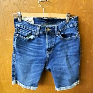 Hollister Cutoff Rolled Shorts Size 28